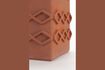 Miniatuur Terracotta betonnen vaas 25 cm Graphic 7