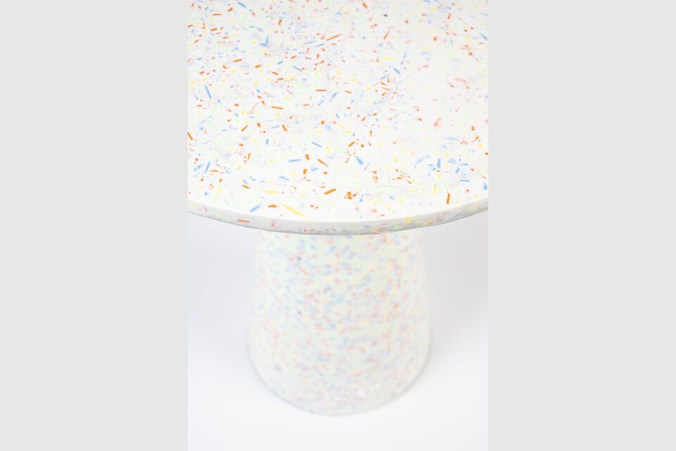 Terrazzo multicolour bijzettafel Victoria - 4