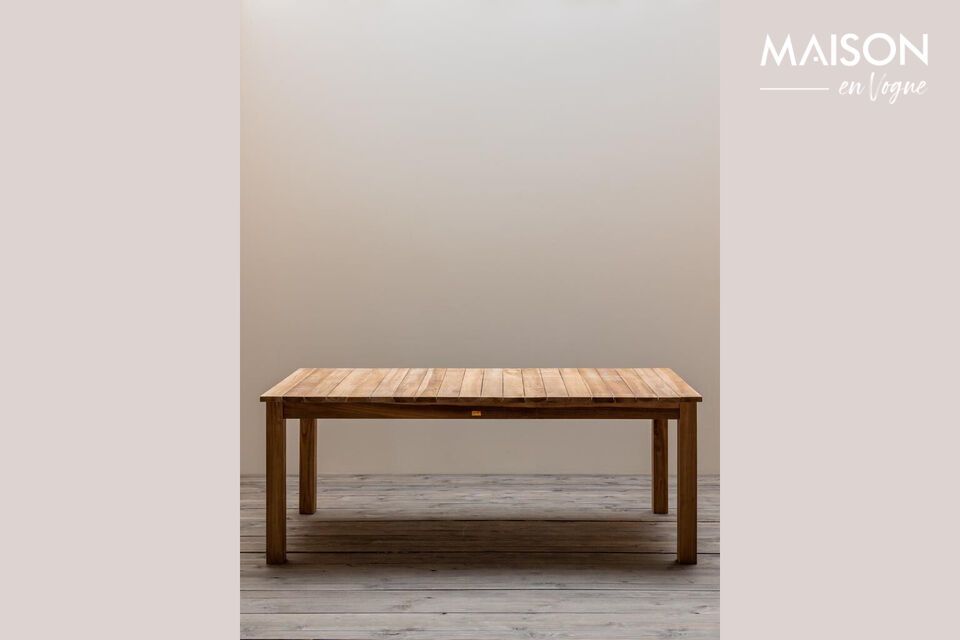 Tirama beige teak eettafel Chehoma