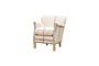 Miniatuur Turner beige stoffen fauteuil Productfoto