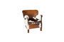 Miniatuur Turner bruine koeienhuid fauteuil Productfoto