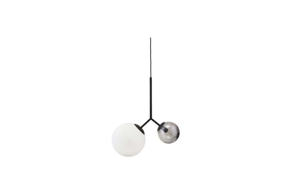 Twice zwart metalen hanglamp House Doctor