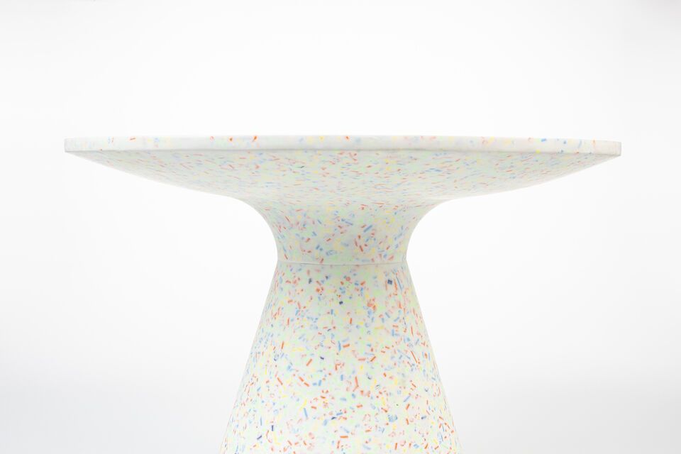 Veelkleurige terrazzo salontafel Victoria - 8