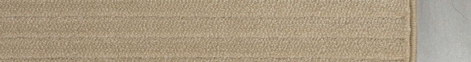 Benadrukte materialen Vloerkleed 160x230 cm in beige stof Shore