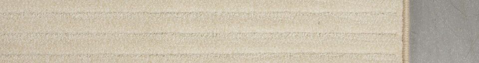 Benadrukte materialen Vloerkleed 200x290 cm in beige stof Shore