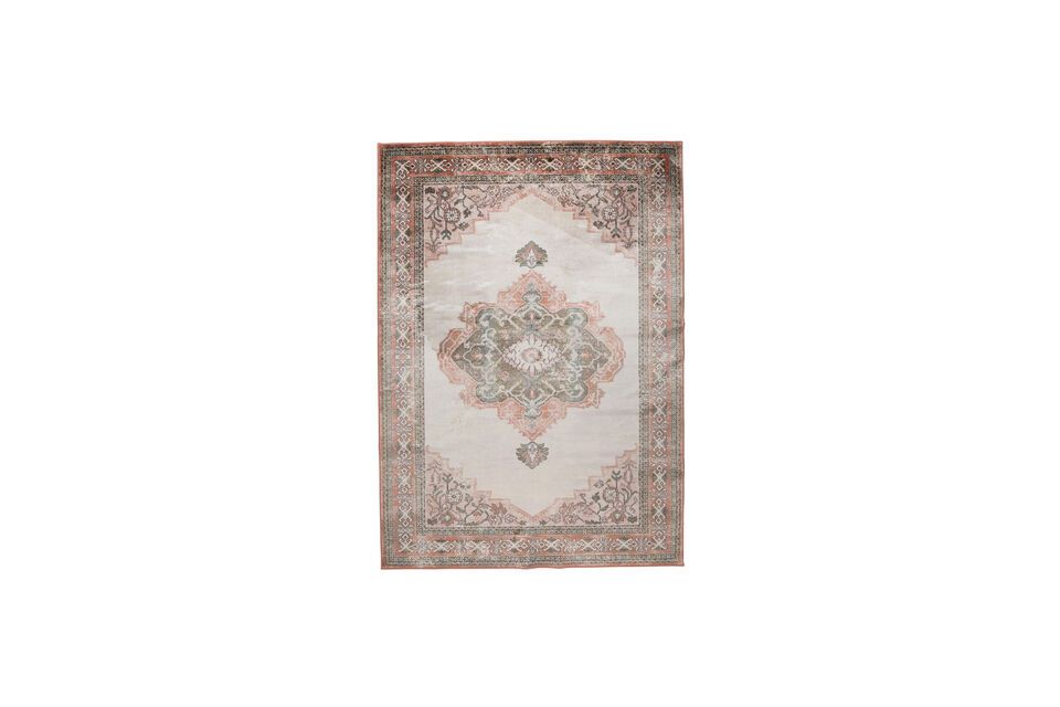 Vloerkleed 240x170 cm in roze stof Mahal DutchBone