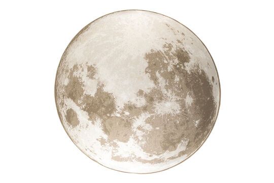 Vloerkleed 280x280 cm in beige stof Moon