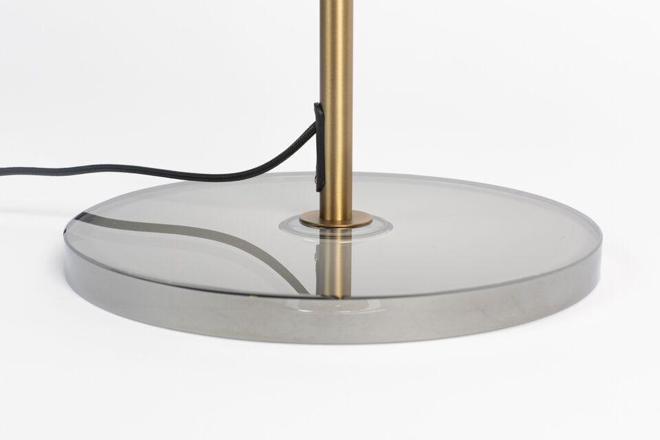 Vloerlamp in verguld gehard glas Float - 8