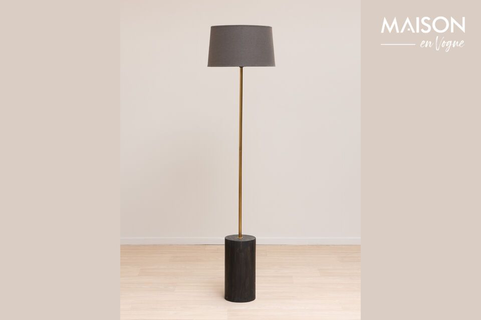 Vloerlamp Maggie donker hout Chehoma