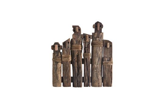 Wanddecoratie Dark Monkeys van gerecycled hout Productfoto