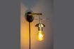 Miniatuur Wandlamp brons ijzer Aden 1