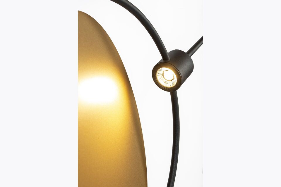 Wandlamp van zwart ijzer Sirius - 5