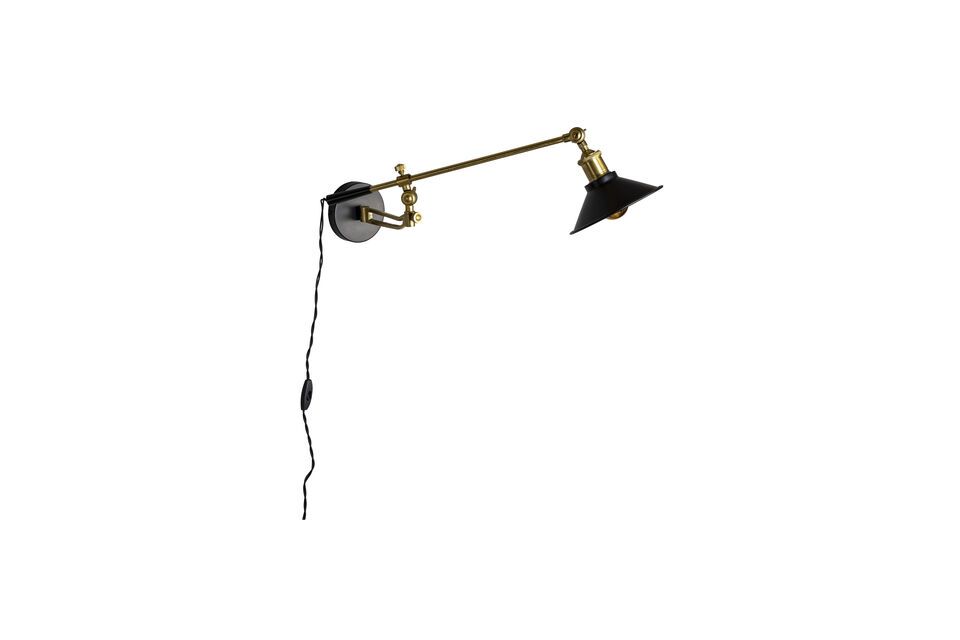 Wandlamp zwart ijzer Penelope - 5