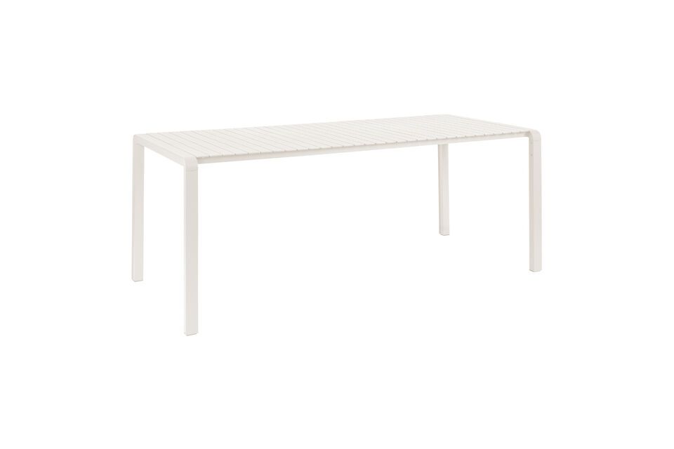 Witte aluminium eettafel Vondel Zuiver