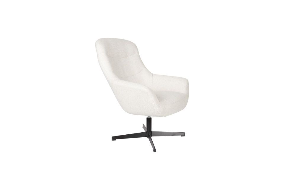 Witte kunststof fauteuil Yuki White Label