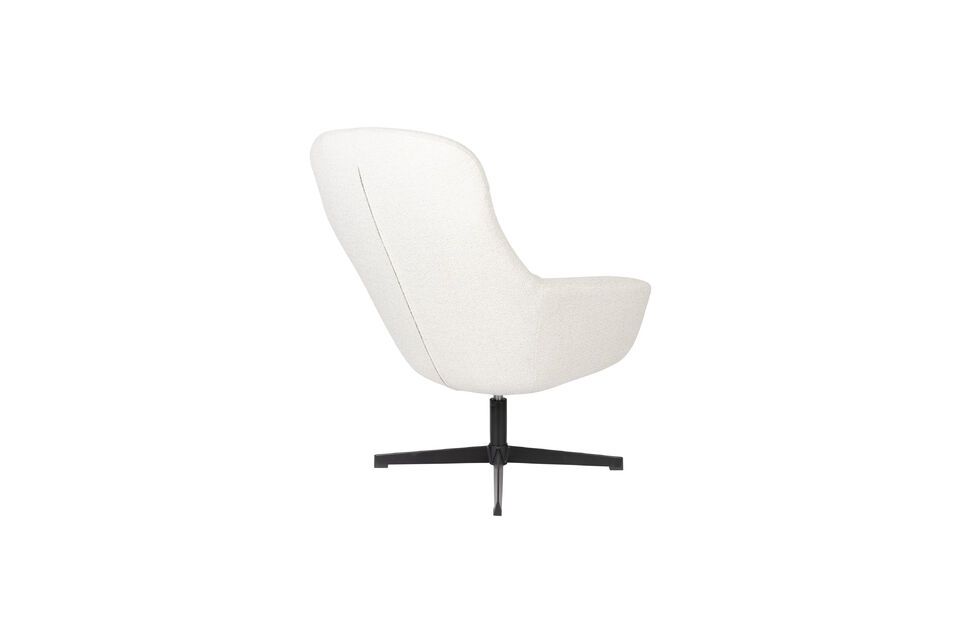 Witte kunststof fauteuil Yuki - 4