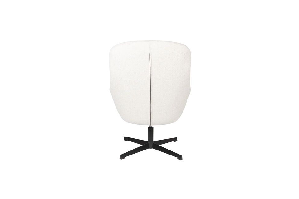 Witte kunststof fauteuil Yuki - 5