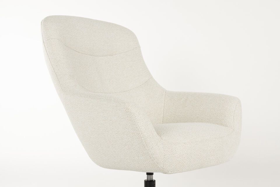 Witte kunststof fauteuil Yuki - 6