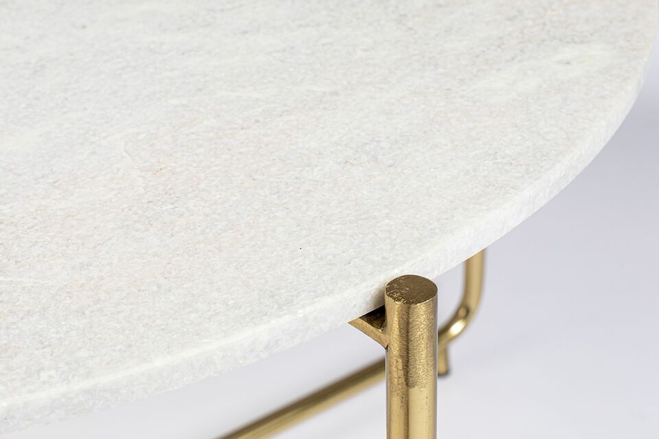 Witte marmeren salontafel Timpa - 4