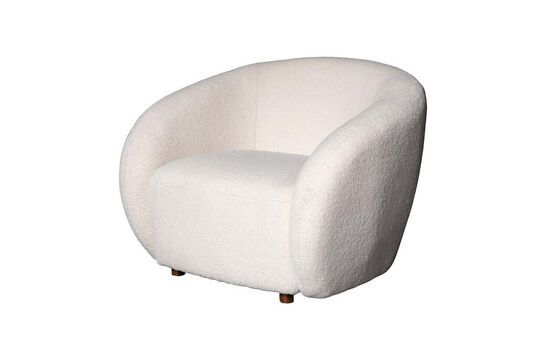 Witte stoffen fauteuil Oxygène