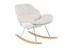 Miniatuur Witte stoffen fauteuil Rocky 1