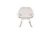 Miniatuur Witte stoffen fauteuil Rocky 4