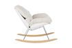 Miniatuur Witte stoffen fauteuil Rocky 5