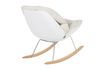 Miniatuur Witte stoffen fauteuil Rocky 6