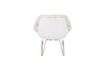 Miniatuur Witte stoffen fauteuil Rocky 7