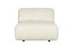 Miniatuur Witte stoffen fauteuil Wings 1