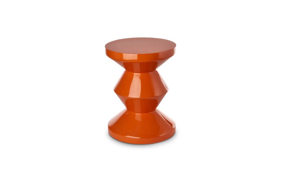 Zig Zag oranje polyester bijzettafel Pols Potten