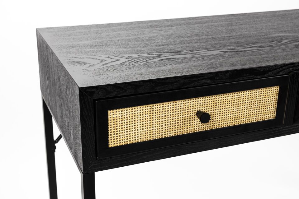 Zwart rotan console Guuji - 5