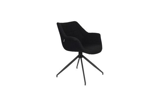 Zwart stoffen fauteuil Doulton