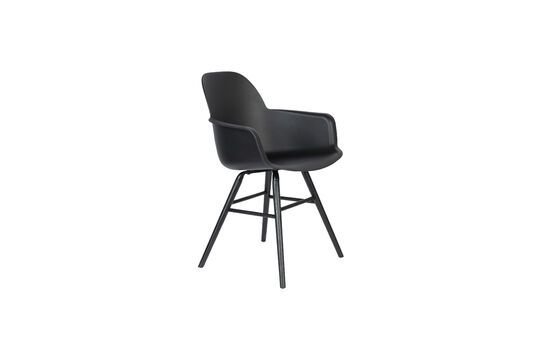 Zwarte kunststof fauteuil Albert Kuip Productfoto