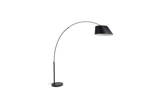 Zwarte metalen vloerlamp Arc Productfoto