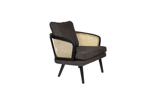 Zwarte stoffen fauteuil Manou Productfoto